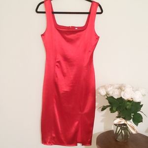 Red cocktail dress
